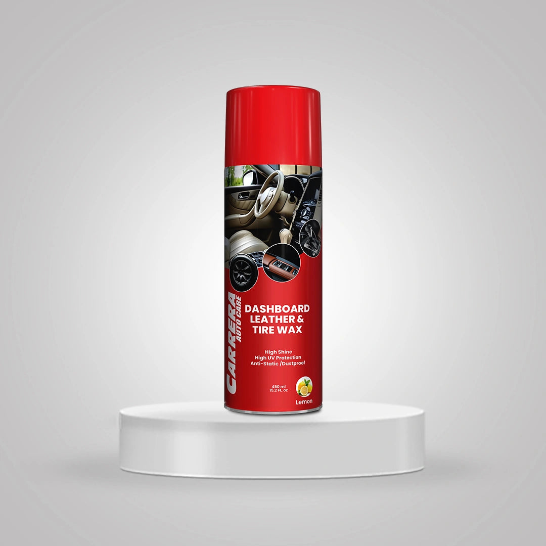 Carrera Car Dashboard Leather & Tire Wax 450ml Lemon