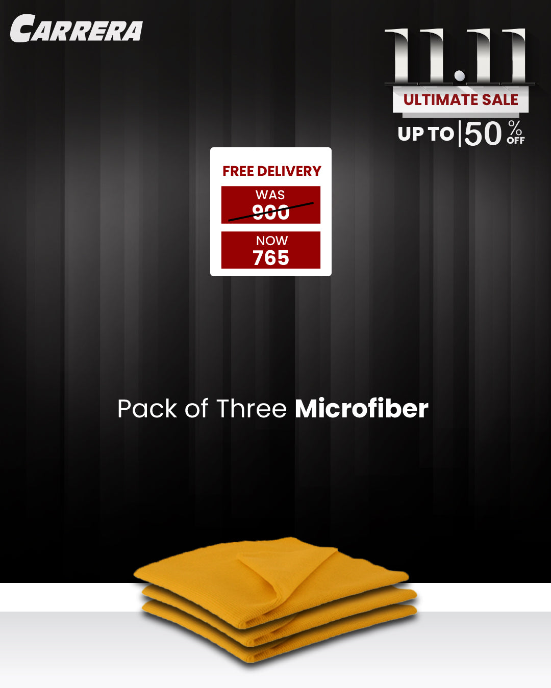 Pack of 3 Microfiber 40x40 cm 15% off