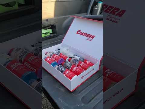 Color Shampoo + Interior Dressing + All Purpose Cleaner + water Less  wash+ Glass Cleaner + Engine Degreaser + Tire Dressing (Carrera Complete Kit Box) + Yellow MF