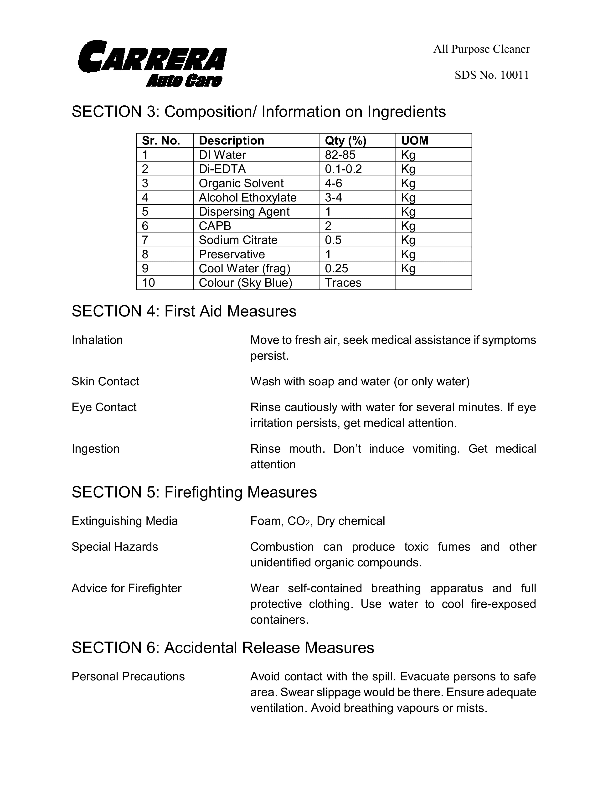 Carrera All Purpose Cleaner 500ml