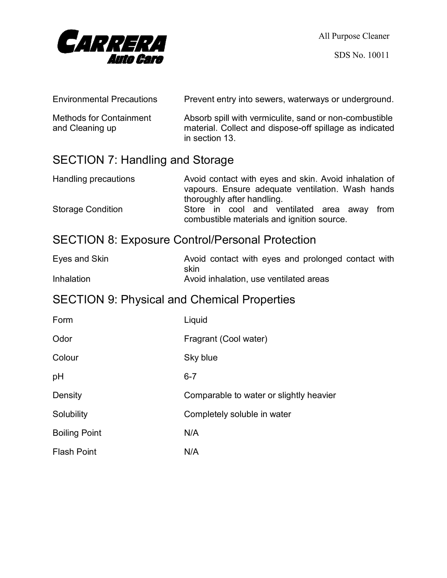 Carrera All Purpose Cleaner 500ml