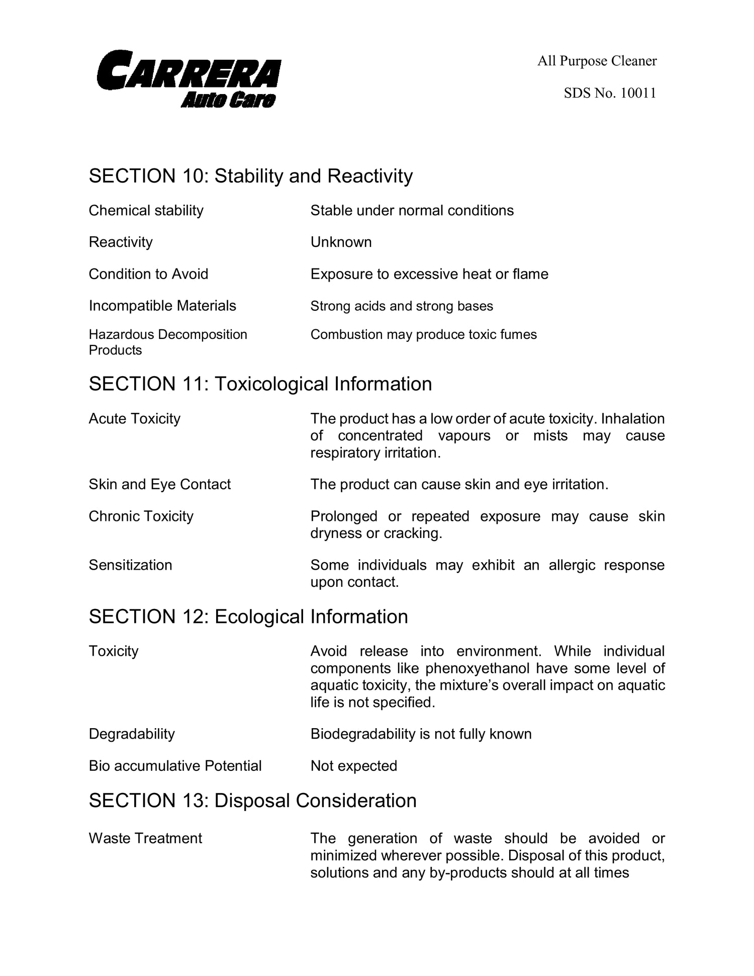 Carrera All Purpose Cleaner 500ml