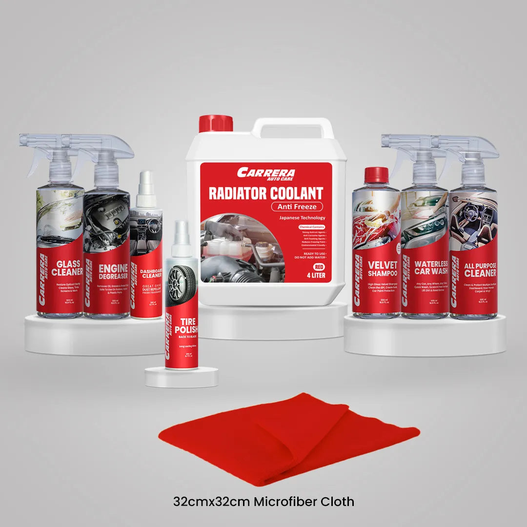 carrera Complate Car care Kit With Anti Freeze Coolant 