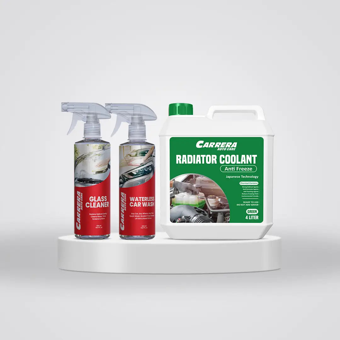 Carrera Coolant Over Heat Preventive + Glass Cleaner +waterless