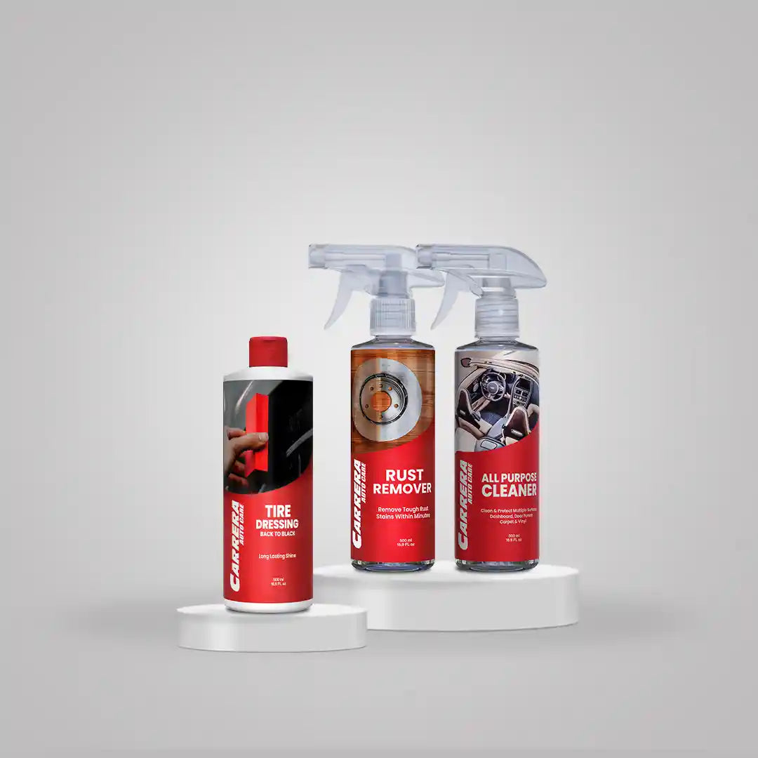 Carrera Rust Remover + All Purpose Cleaner + Tire Dressing