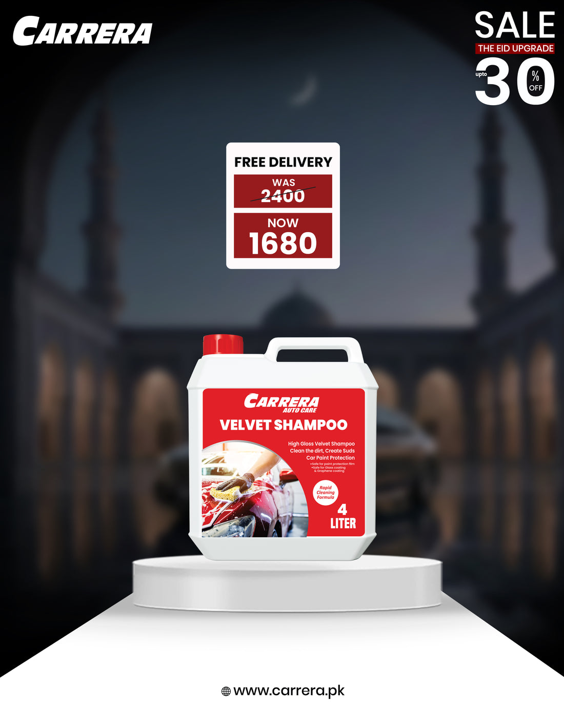 Carrera Car Wash Shampoo | Velvet Shampoo 4 Liter