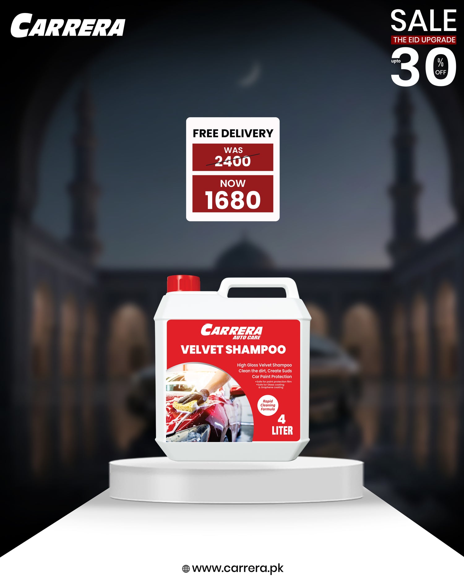 Carrera Car Wash Shampoo | Velvet Shampoo 4 Liter