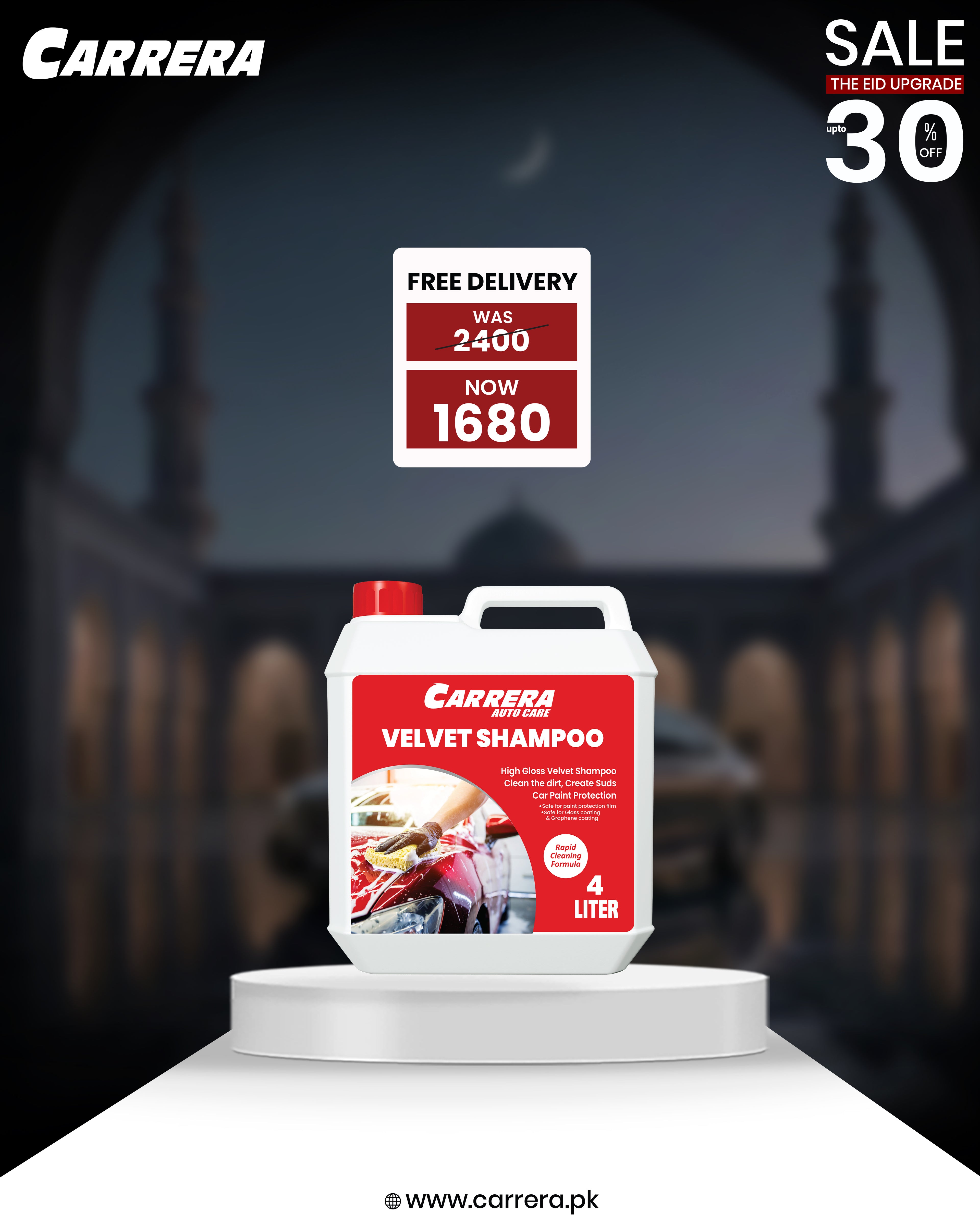 Carrera Car Wash Shampoo | Velvet Shampoo 4 Liter