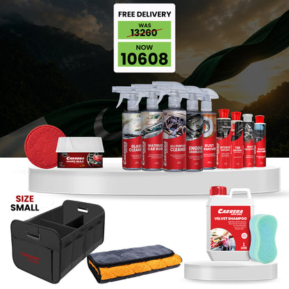 Large Trunk with Complete Carrera cleaning  products