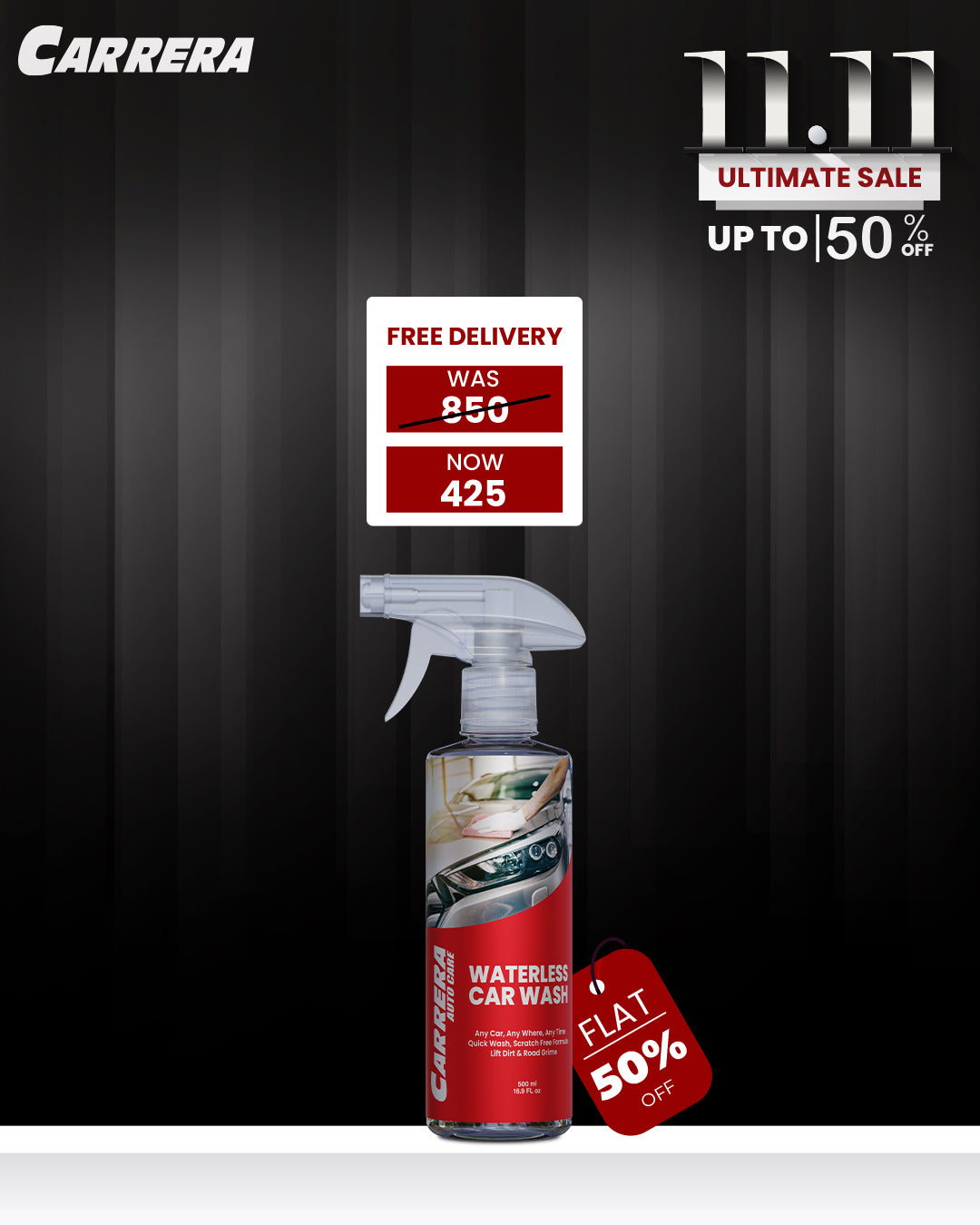Carrera Waterless Car Wash 500ml