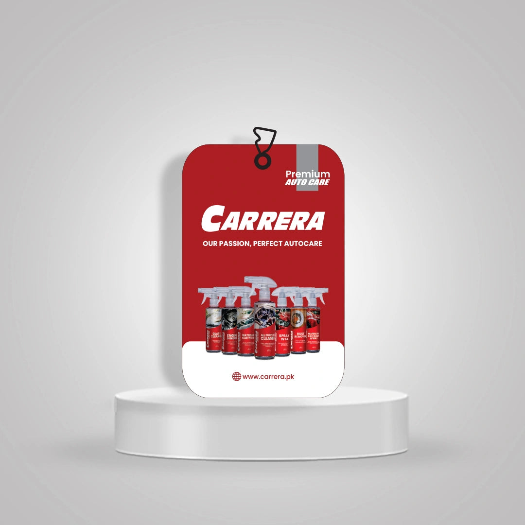Premium Carrera fragrance cards for car care
