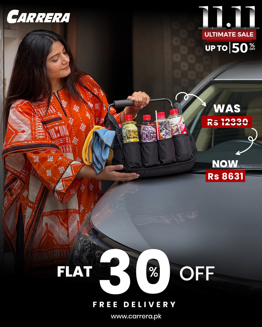 TD 500ml+APC 500ml+Colored Shampoo +Hard Wax+Waterless Wash &amp; Wax +Interior Dressing +ED 500ml+GC 500ml+Plastic Restorer 200ml+Fragrance Card+ Rust Remover + Rust Preventive 200ml +Detailing Caddy (Advanced Protection Kit) +yellow MF