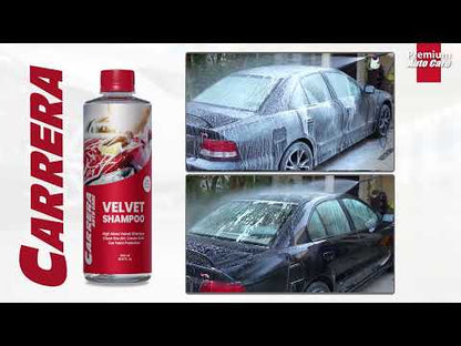 Application of carrera velvet Shampoo