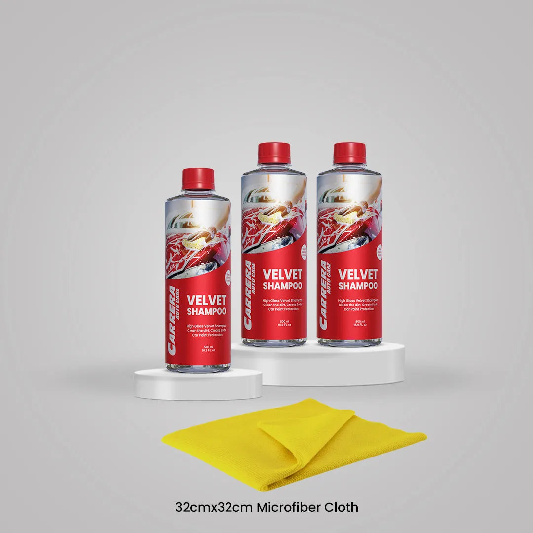 Carrera Pack of 3 Shampoo 500ml With microfiber