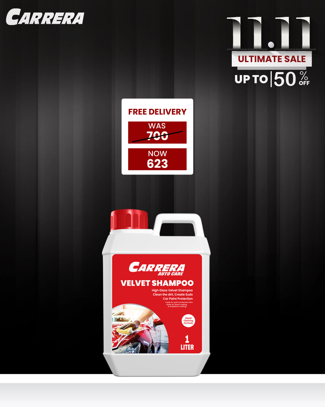 Carrera Car Wash Shampoo | Velvet Shampoo 1 Liter